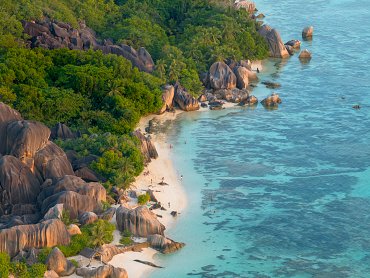BEACH AT ANSE SOURCE D'ARGENT