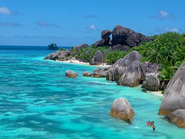 AZURE WATERS OF ANSE SOURCE D'ARGENT