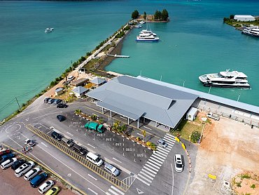 Aerial Praslin Jetty_viaggidinozze