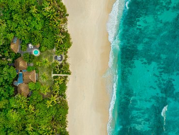AERIAL VIEW OF THE BEACH