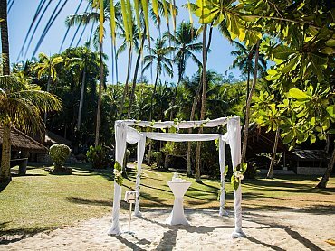 WEDDING SET UP AT CAP LAZARE